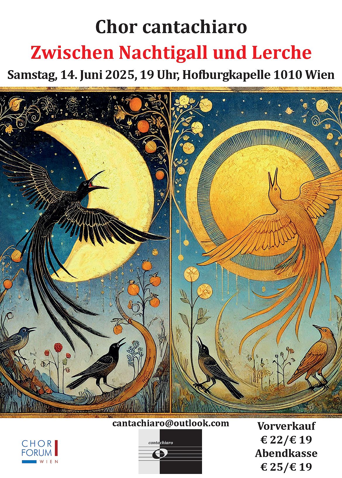 Sommer-Chorkonzert „zwischen Nachtigall und Lerche“