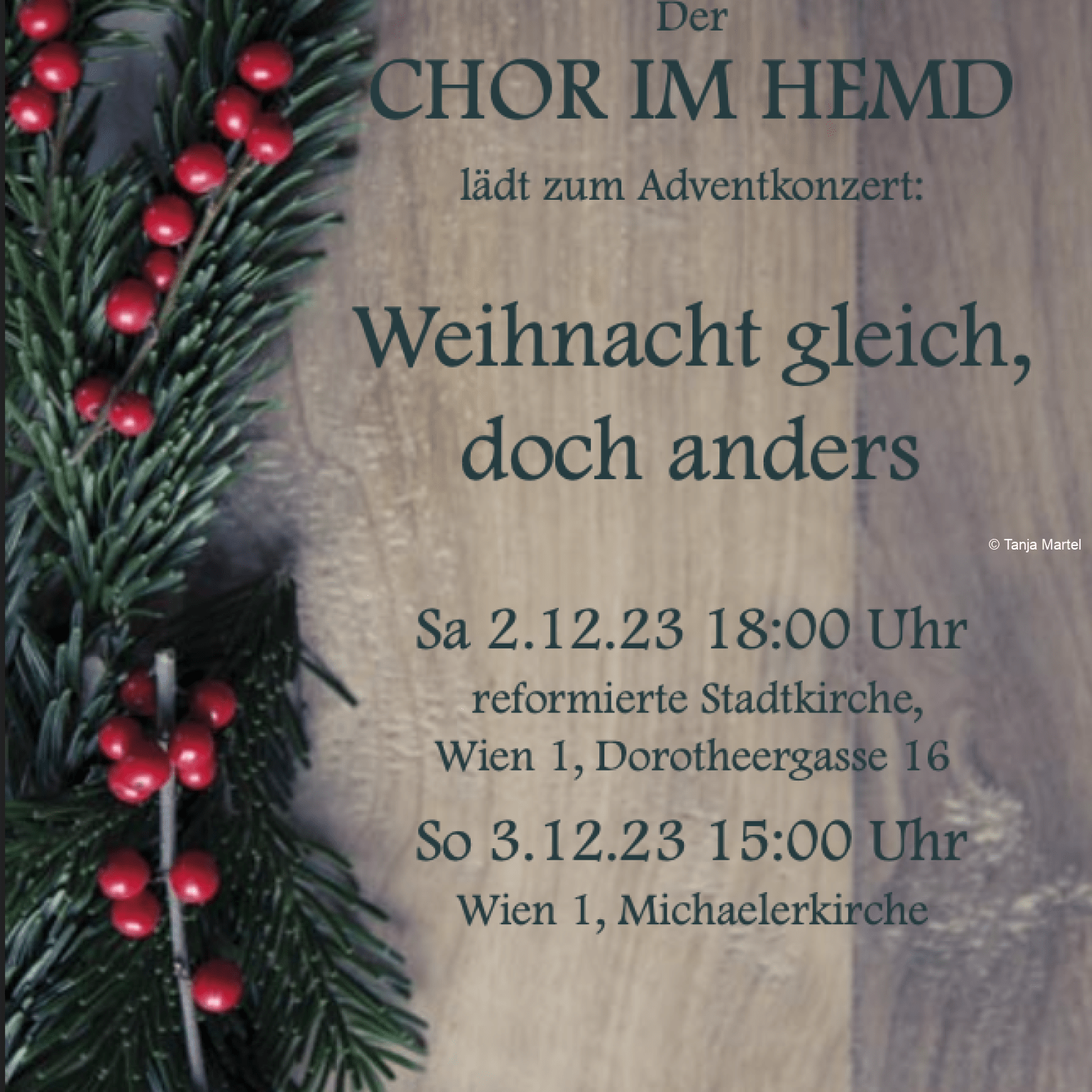 Adventkonzert „Weihnacht gleich, doch anders“